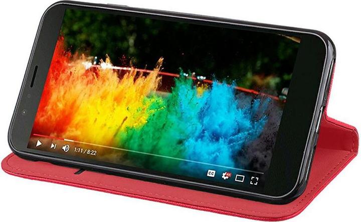 Produktbild König Design LG K61 Handyhülle Schutztasche 360 Grad Cover Case Wallet Etuis Bumper Rot Neu (LG K61)