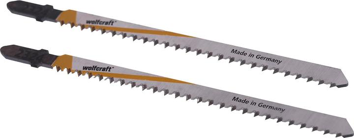 Immagine prodotto wolfcraft wolfcraft 2 Stichsägeblätter HCS L=130mm T-Schaft