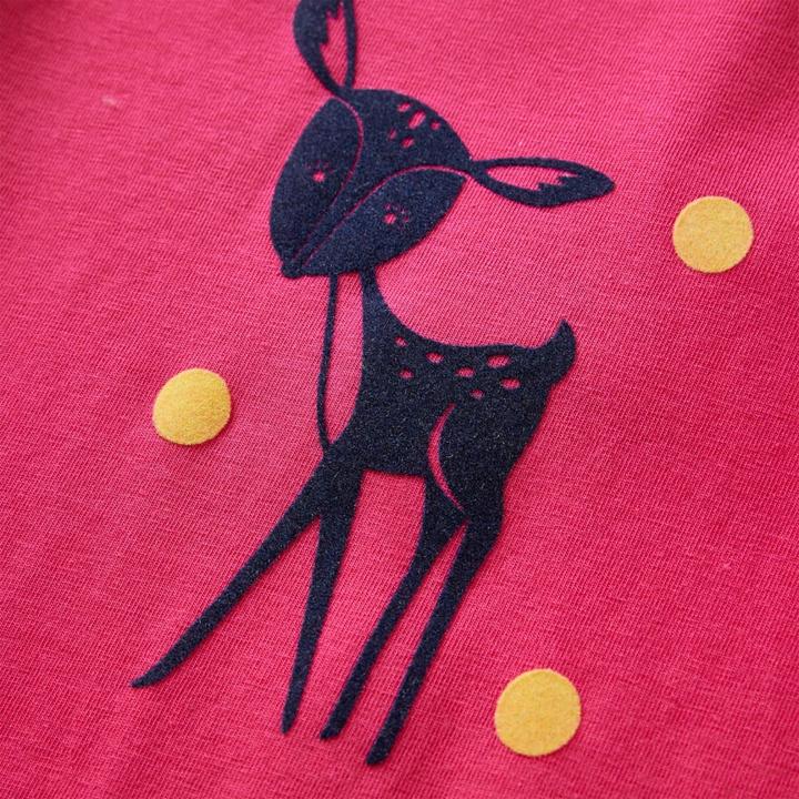 Image du produit VidaXL T-shirt manches longues enfant rose vif 116,Composition : 95% Coton (116)