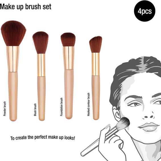 Make up brush set 4pc (Set)