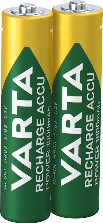 Actual product image Varta Recharge Accu Power (2 pcs., AAA, 1000 mAh)