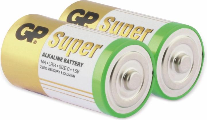 Actual product image GP Batteries 1x2 Super Alkaline 1,5V C Baby LR14 (2 pcs., C, 1400 mAh)