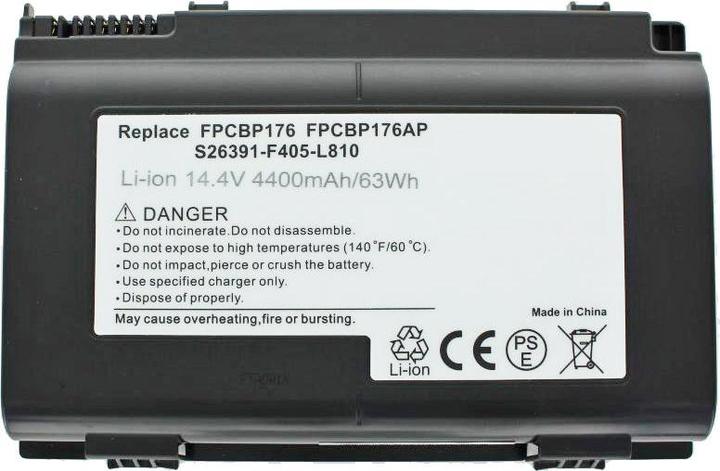 Actual product image Fujitsu-Siemens Battery FPCBP176, NH570 (6 Cells, 4400 mAh)