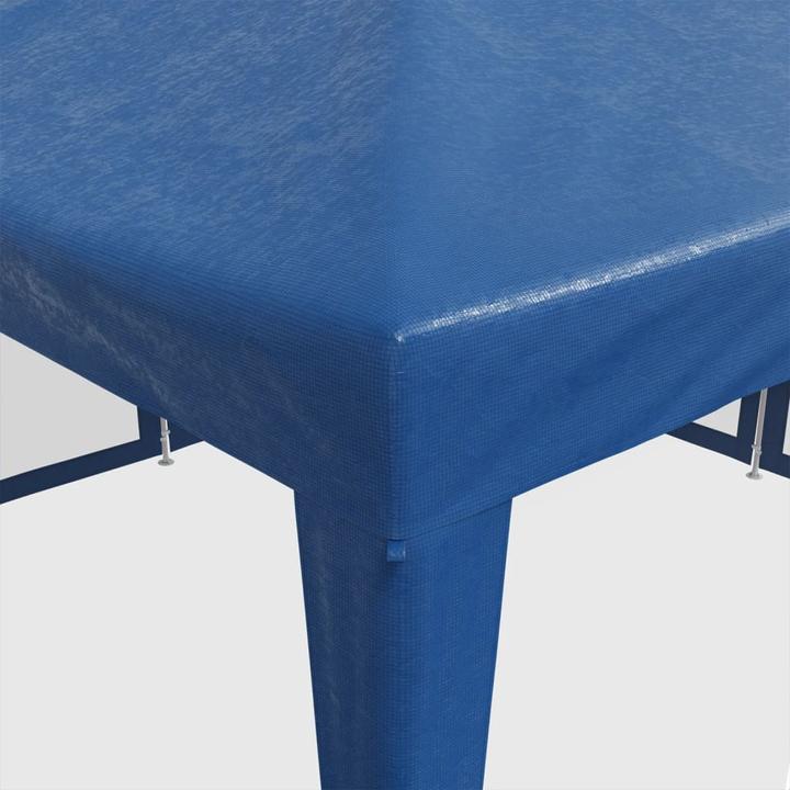 Image du produit VidaXL Partyzelt Pavillon Festzelt mit 8 Mesh-Seitenteilen Blau 4x4m HDPE (400 cm, 400 cm)