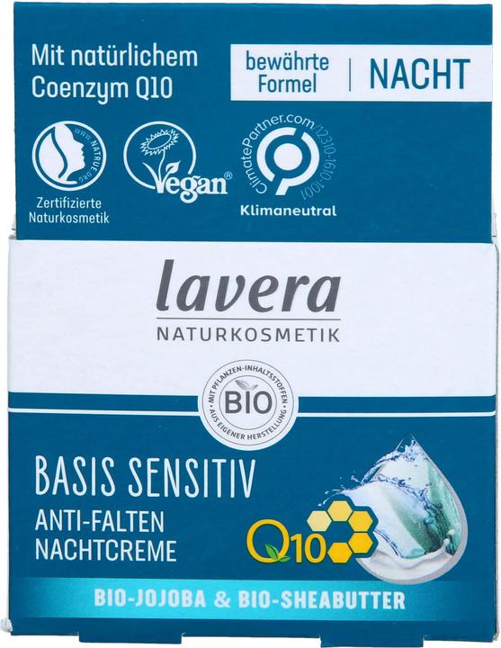 Produktbild Lavera Bas Sen Nac Cr Q10 (50 ml, Nachtcreme)
