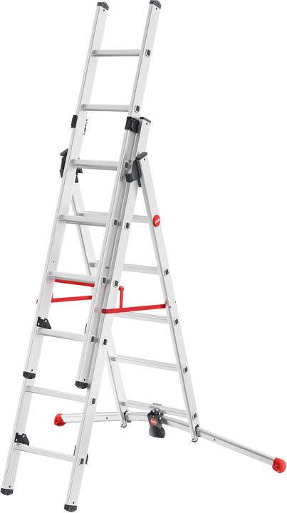 Actual product image Hailo S100 ProfiLOT | 2 x 6 + 1 x 5 rungs (Stepladder, 48 cm)