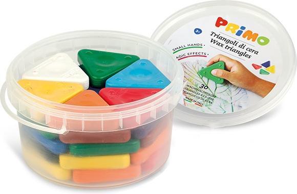 Image du produit Primo Crayons de cire Boîte école 30 pièces (Multicolore, 30 x)