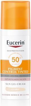Eucerin Sun Face Pigment Control Fluid SPF50 Tinted Light 50ml von (Sonnencreme, SPF 50, 50 ml)