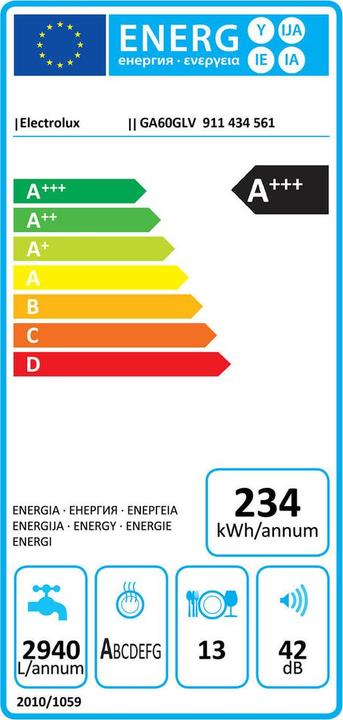 Energie-Label Electrolux GA60GLV