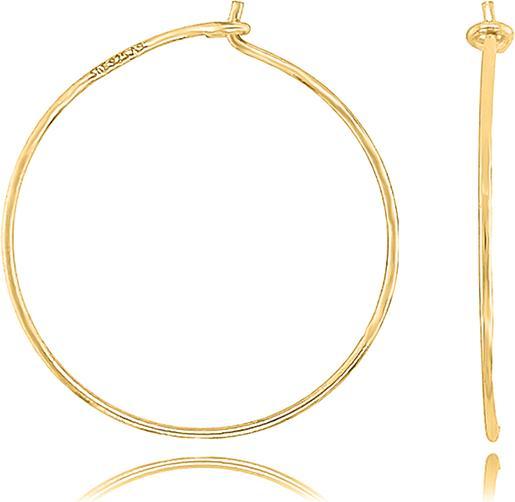 Produktbild Leyda Creolen fein (21 cm, Silber 925 1 Mikron Gelb Vergoldet 18 K)