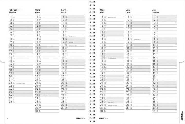 Image du produit Agenda Edition Spiral Flex (20 x 30 cm, Français, Allemand)