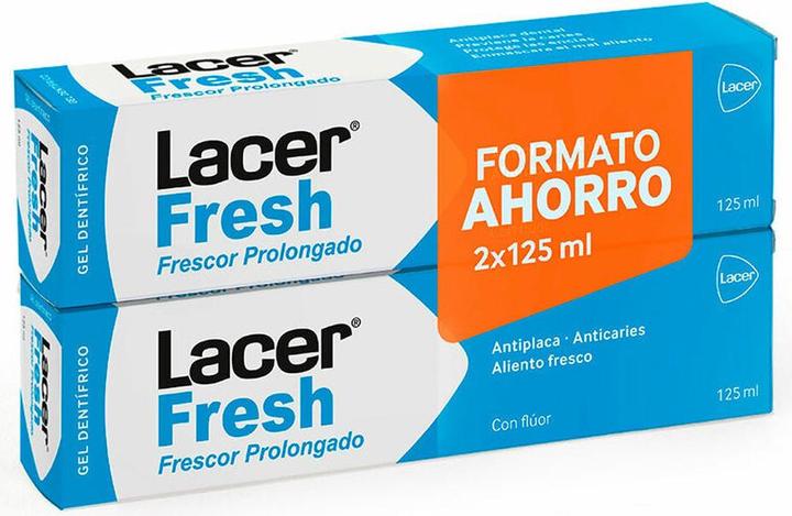 Lacer Hygiene Lacerfresh Gel Zahnpasta Set 2 Stück (125 ml)