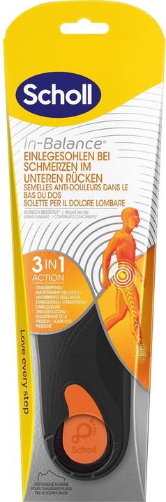 Actual product image Scholl InBalance insoles for lower back pain
