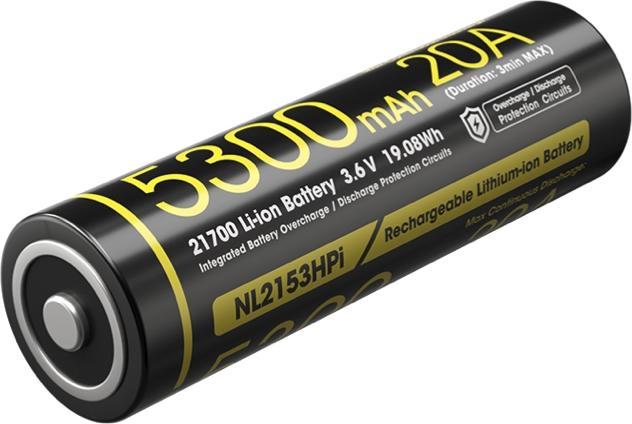 Produktbild Nitecore Li-Ion Akku 21700, 5300mAh, NL2153HPi (1 Stk., 21700, 5300 mAh)