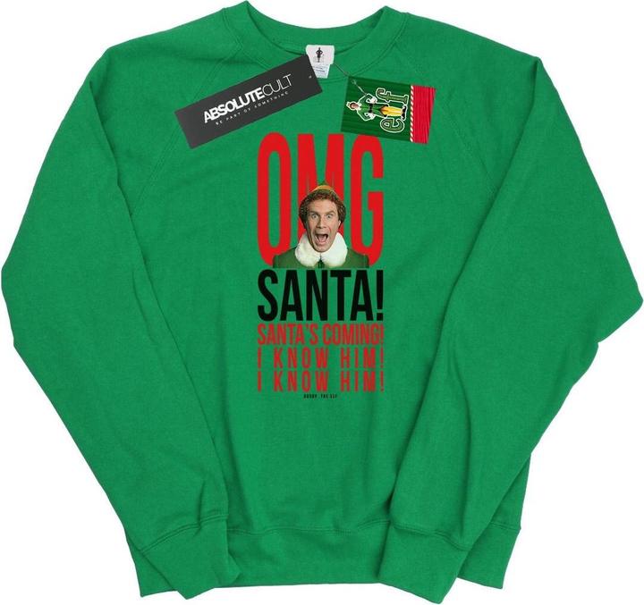 Immagine prodotto Elf OMG Santa I Know Him Felpa Donna (XXL)