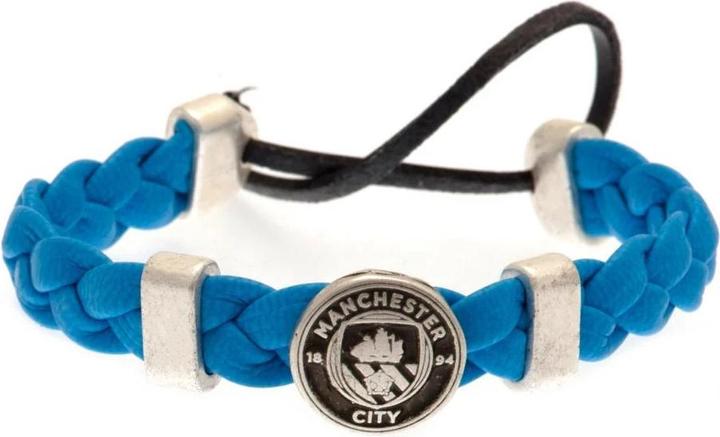 Image du produit Manchester City FC Slider PU Bracelet (16 cm, Matériau 100% synthétique)