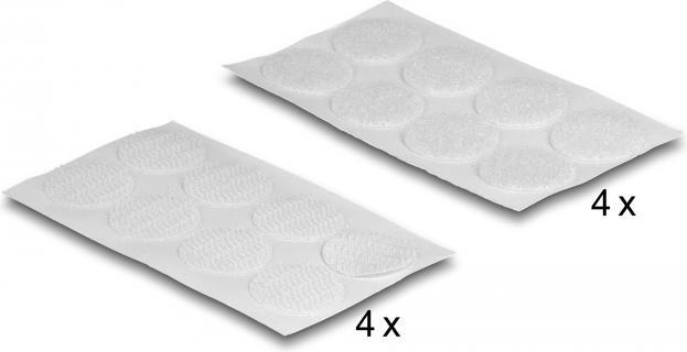 Actual product image Delock Velcro dots, round, self-adhesive, 64 pieces (20 mm)