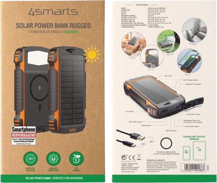 Image du produit 4smarts Rugged TitanPack (20000 mAh, 20 W, 74 Wh)