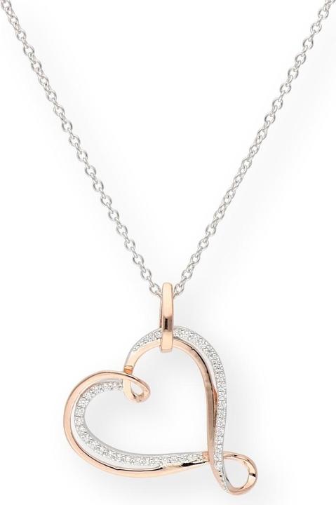 Bicolour, Rose gold plated, Silver rhodium plated