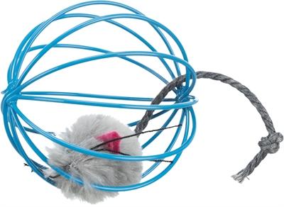 Immagine prodotto Trixie Topo di peluche in palla a reticolo D=6cm (Gatto di peluche)