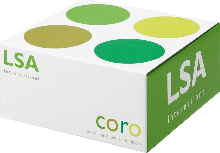 Image du produit LSA Coro Becher 310ml - leaf Farben x 4 (0.31 l, 4 x)