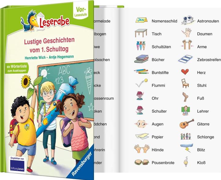 Image du produit Ravensburger Geschichten vom ersten Schultag - lesen lernen mit dem Leserabe - Erstlesebuch - Kinderbuch ab 5 (Allemand, Henriette Wich, Antje Hagemann, 2024)