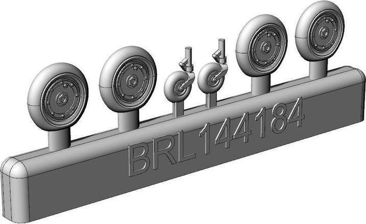 Image du produit Brengun Messerschmitt Bf-109 K wheels set (2 sets)