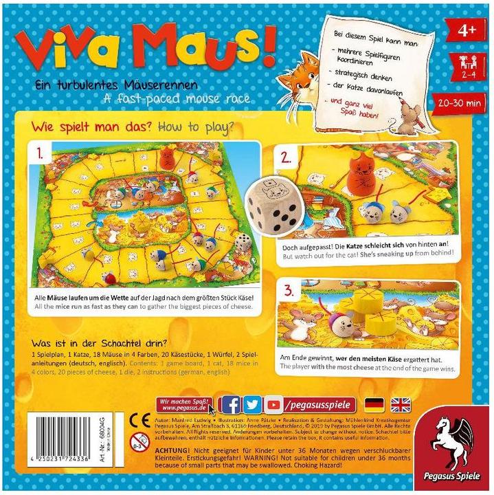 Produktbild Pegasus Viva Topo! Kinderspiel des Jahres 2003 (Deutsch)