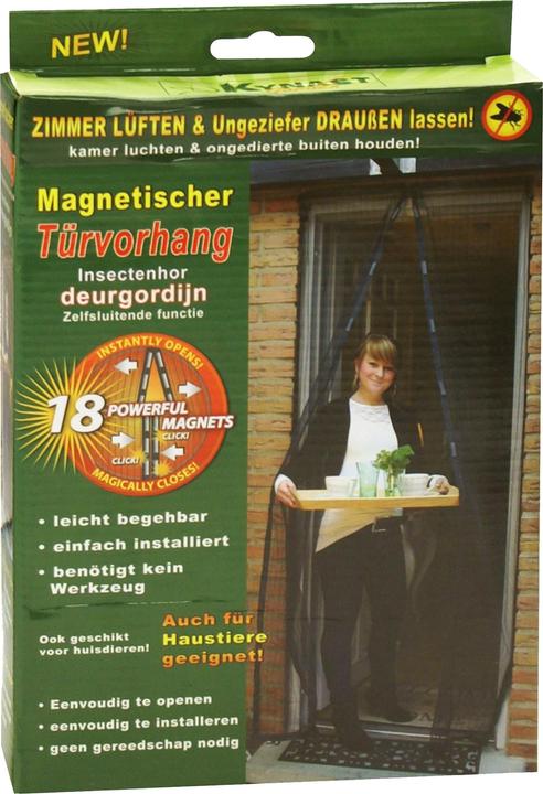 Productafbeelding Magni Vliegengordijn Magnetisch 100 x 210 cm zwart (100 x 210 cm)