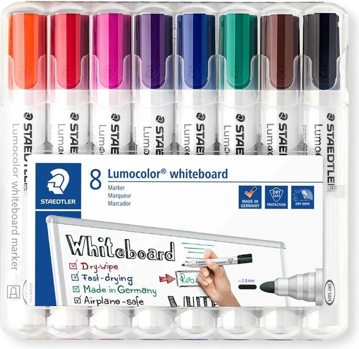 Produktbild Staedtler Lumocolor 351 (Orange, Violett, Blau, Grün, Braun, Rot, Schwarz, Pink, 2 mm, 8 x)