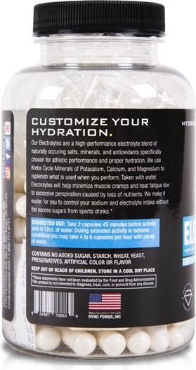 Actual product image Ryno Power Electrolytes Capsules (100 Piece, Capsules)