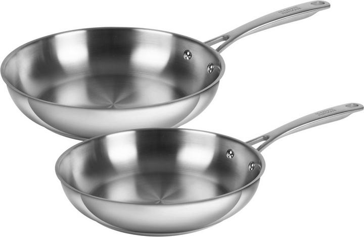 Kuhn Rikon Bratpfannen Set (28 cm, Bratpfanne, Edelstahl)