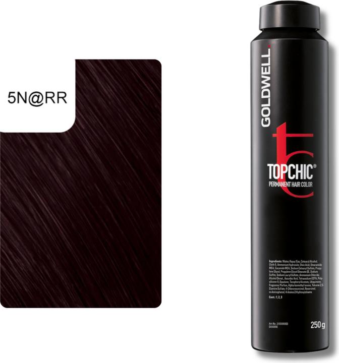 Actual product image Goldwell Topchic Elumenated (5N@RR light brown elumenated intense red)