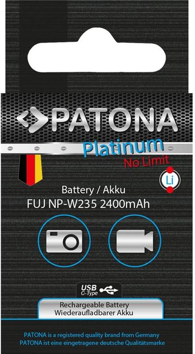 Produktbild Patona Platinum Fuji NP-W235 USB-C (Akku)