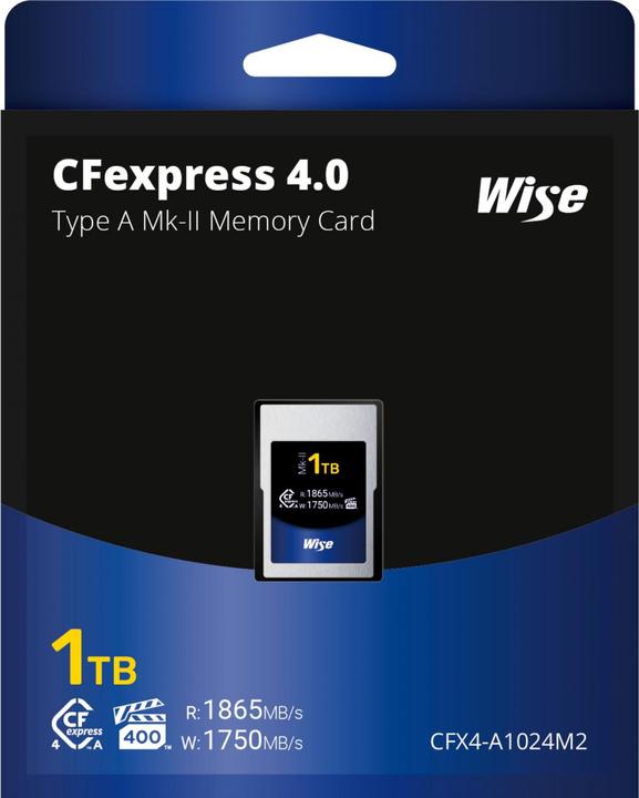 Produktbild Wise CFexpress 4.0 Type A (1000 GB, CFexpress Typ A)