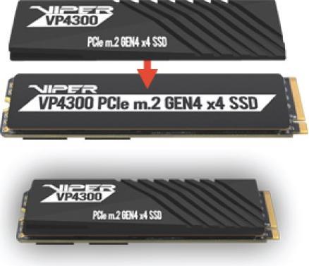Actual product image Patriot VP4300 M.2 PCI Express 4.0 (2000 GB, M.2 2280)