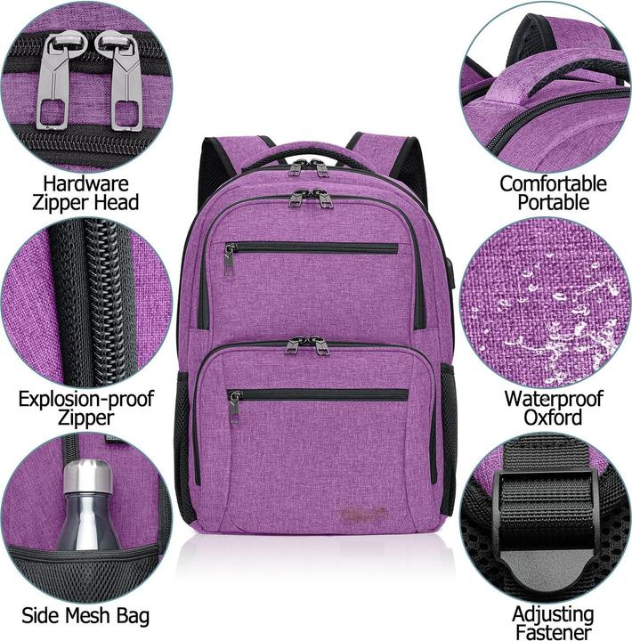 Actual product image Only-Bags.Store Backpack, school backpack waterproof employees laptop with USB charging port, travelling hiking (32 l)
