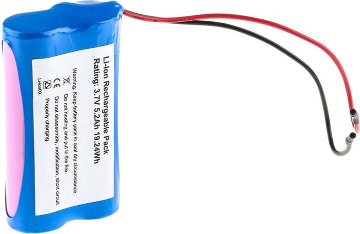 Actual product image Rs Pro 18650 3.7V 5200 mAh 1S2P (3.70 V, 5200 mAh)