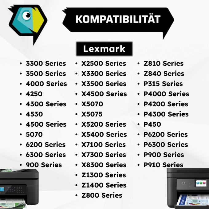 Actual product image Inkadoo Printer Cartridges compatible with Lexmark 18C0034E / 34XL Ink Cartridge, black Black (FC)