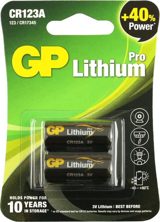GP Batteries Batterie (2 pz., RCR123A, 1300 mAh)