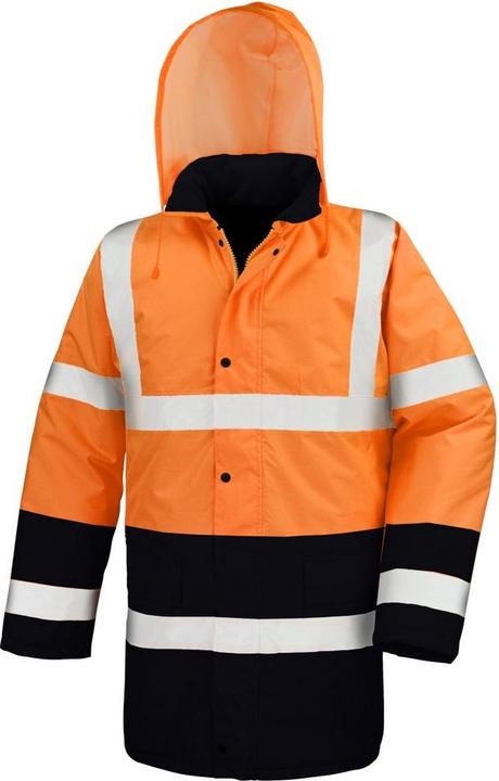 Schwarz, Fluoreszierendes Orange