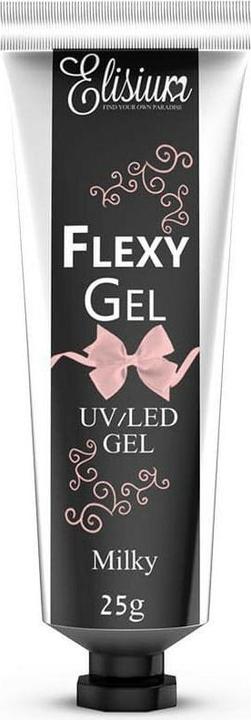 Image du produit Elisium Flexy Gel gel pour extension d'ongles Milky 25g (Gel coiffant)