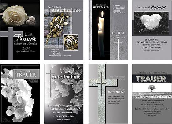Produktbild Magni Trauerkarten 100 St. 8-fach sortiert (100 Stk.)