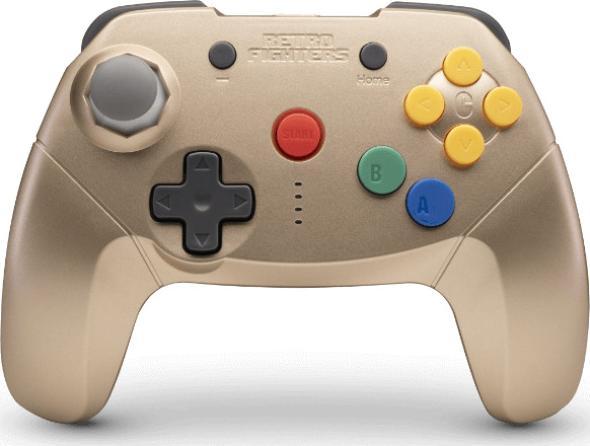 Image du produit Retro Fighters Retro-Fighters - Brawler64 Bluetooth NSO - Gold (Switch)