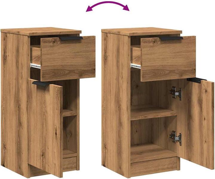 Actual product image VidaXL Sideboard Artisan-Eiche 30x30x70 cm Holzwerkstoff (30 x 30 x 70 cm)