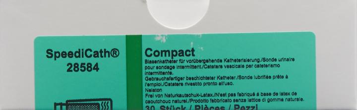 Actual product image Coloplast Compact 1x Catheter CH14 7cm Woman Nelaton, 30 pcs.