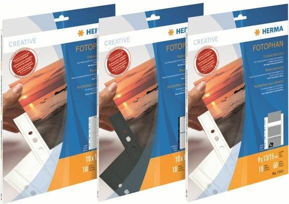 Image du produit HERMA Housses pour photos (23 x 31 cm, 250 x)