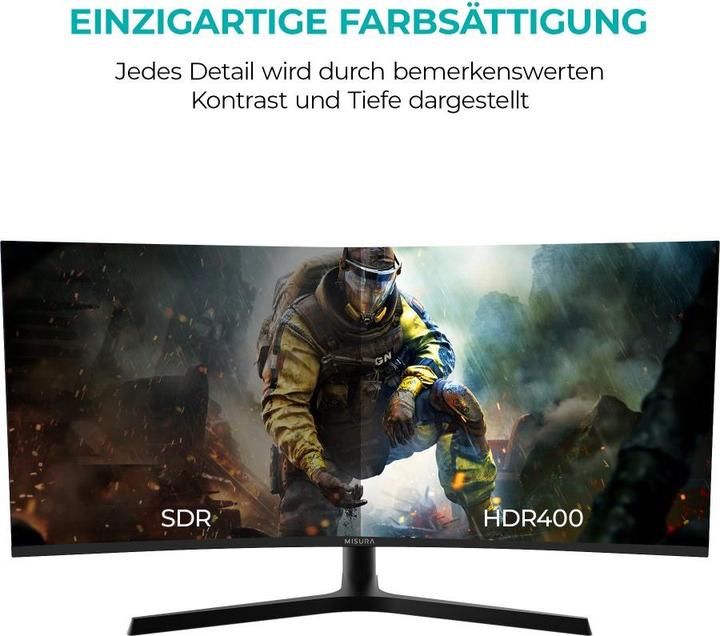 Misura High Resolution monitor 34" - 165 Hz BENDED (3440 x 1440 pixels, 34")