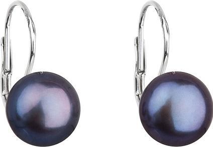 Evolution Group silver earrings with genuine pearls pavona 21009.3 peacock (L)