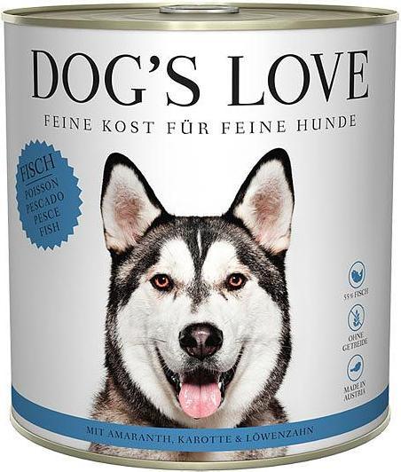 Image du produit Dog's love Adult poisson, amarante, carotte & pissenlit (Adulte, 1 pcs, 800 g)